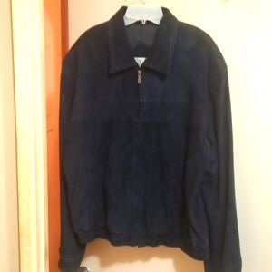 Medium remy leather jacket Navy blue